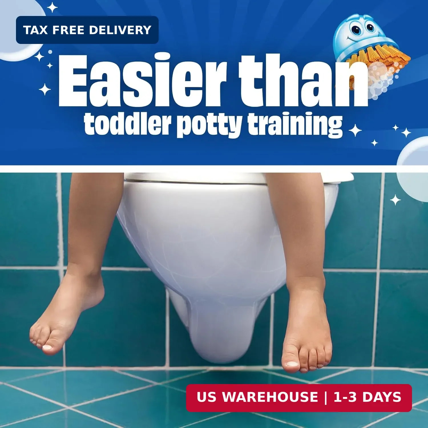 Scrubbing Bubbles Easy Clean Foaming Toilet Bowl Cleaner, Easy Drop In Powder Po