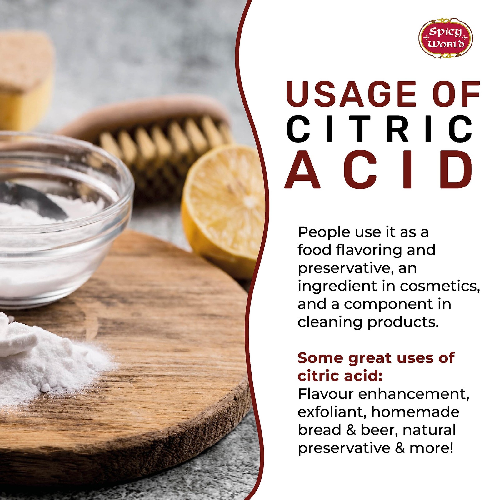 Citric Acid 2 LB Bag – 100% Pure, Food Grade & Non-GMO – Citric Acid Powder F…