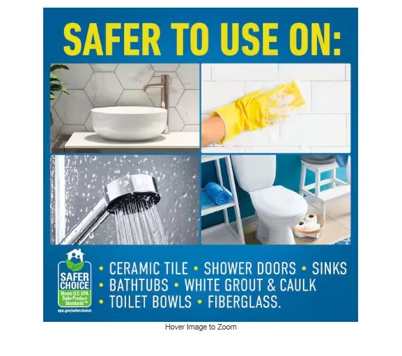 Brilliant Bath Bathroom Cleaner 26 oz Multi-Surface Tub Tile Shower Spray
