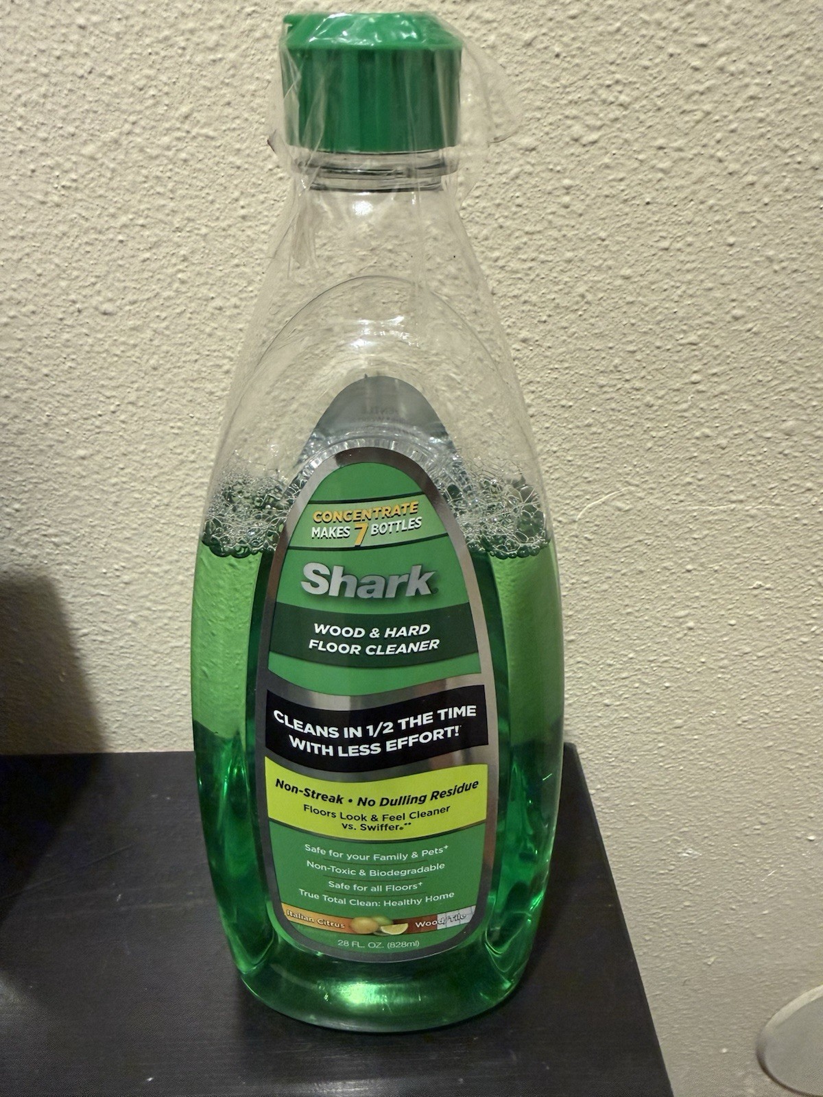 (1) SHARK Wood & Hard Floor Cleaner Sonic Duo CONCENTRATE Italian Citrus USED
