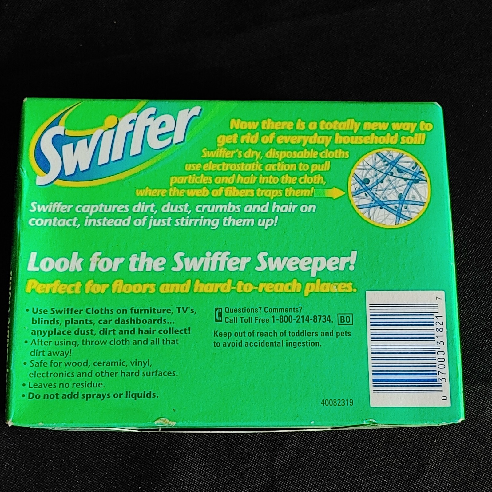 Vintage 1998 Unopened Refill For Swiffer Sweeper 16 Dust Cloths Movie Prop