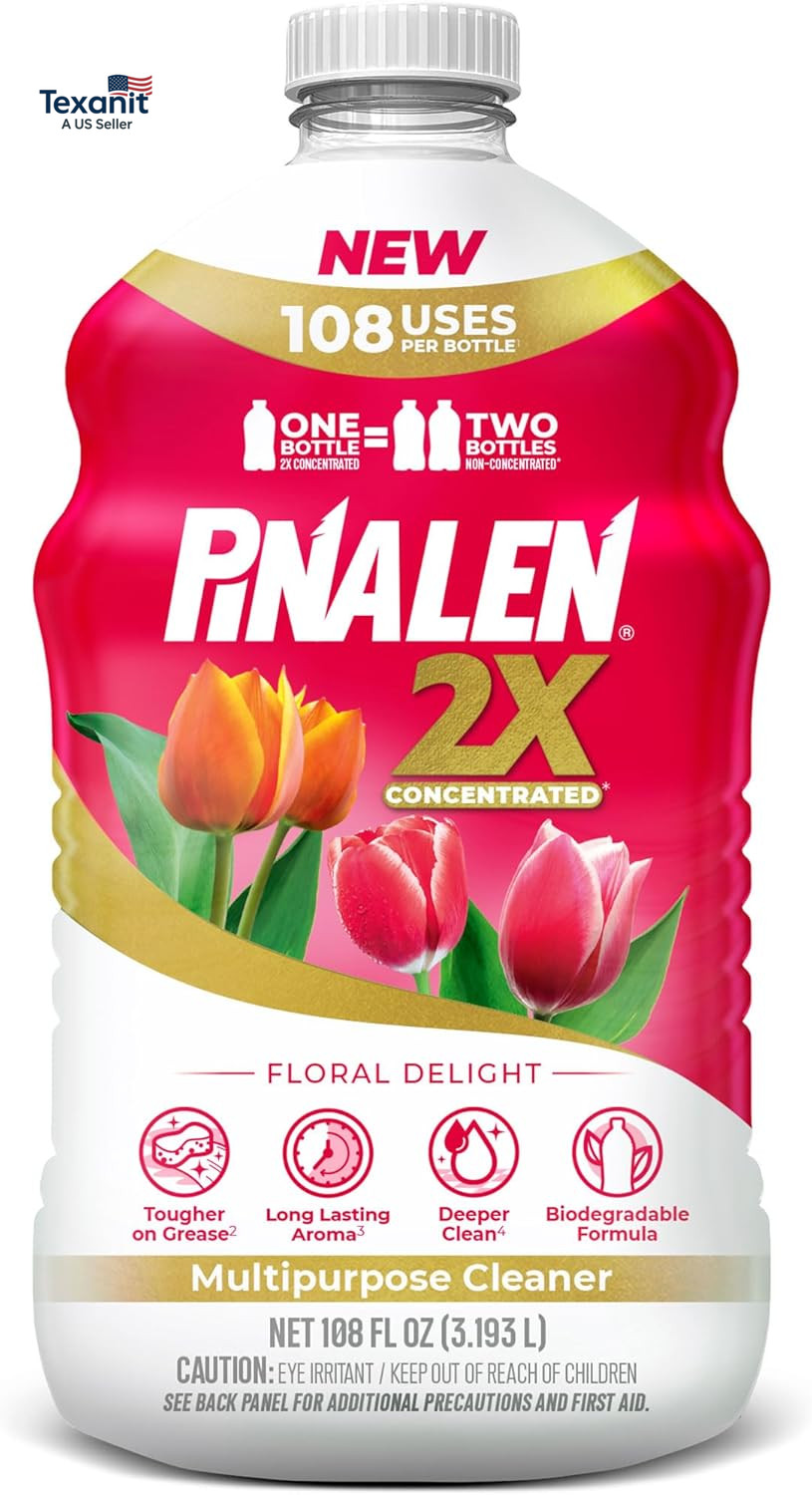 2X Max Aromas Concentrated Multipurpose Cleaner – Floral Delight Scent – 108 Fl