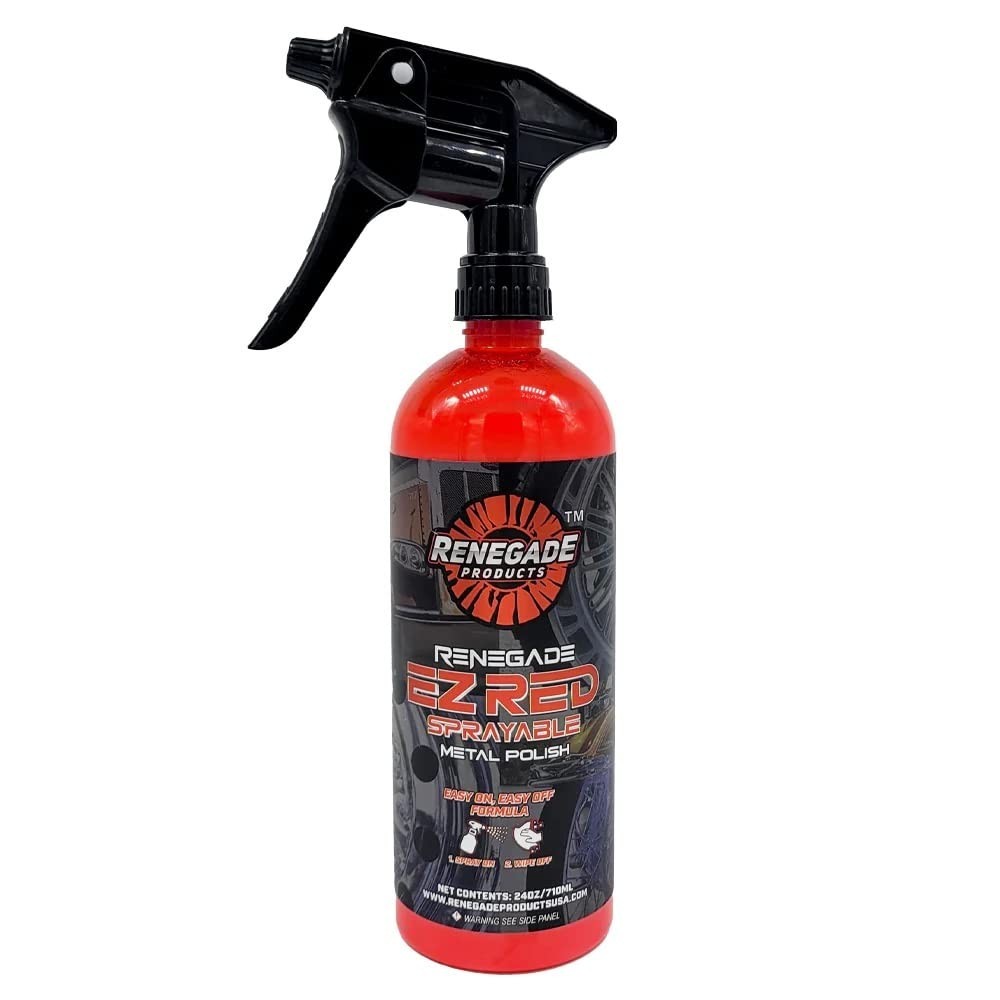 EZ Red Sprayable Metal Polish & Cleaner for Chrome, Aluminum, Stainless Steel –