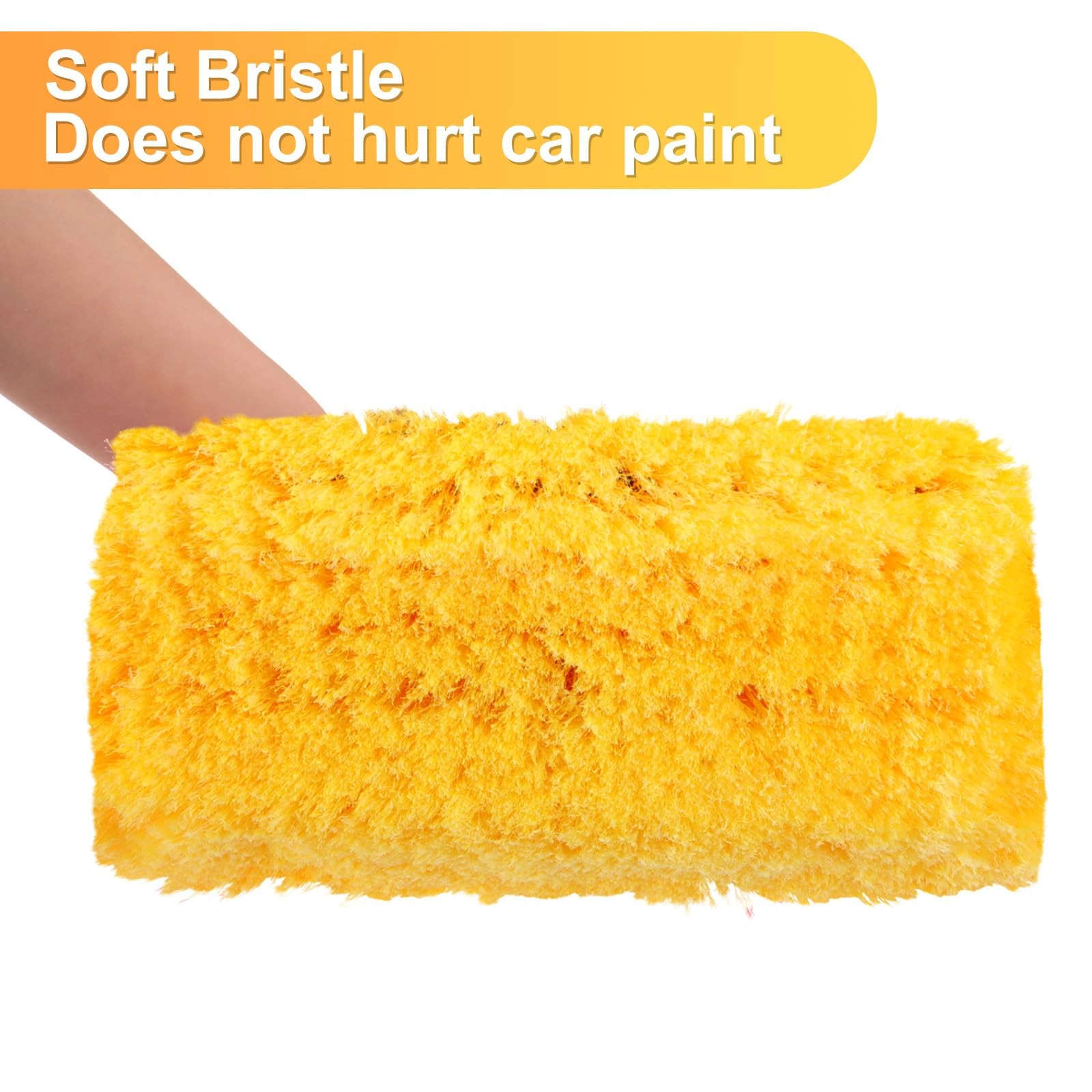 Car Wash Brush Head with Soft Detailing Bristle Flow Thru Car Cleaning Brush …