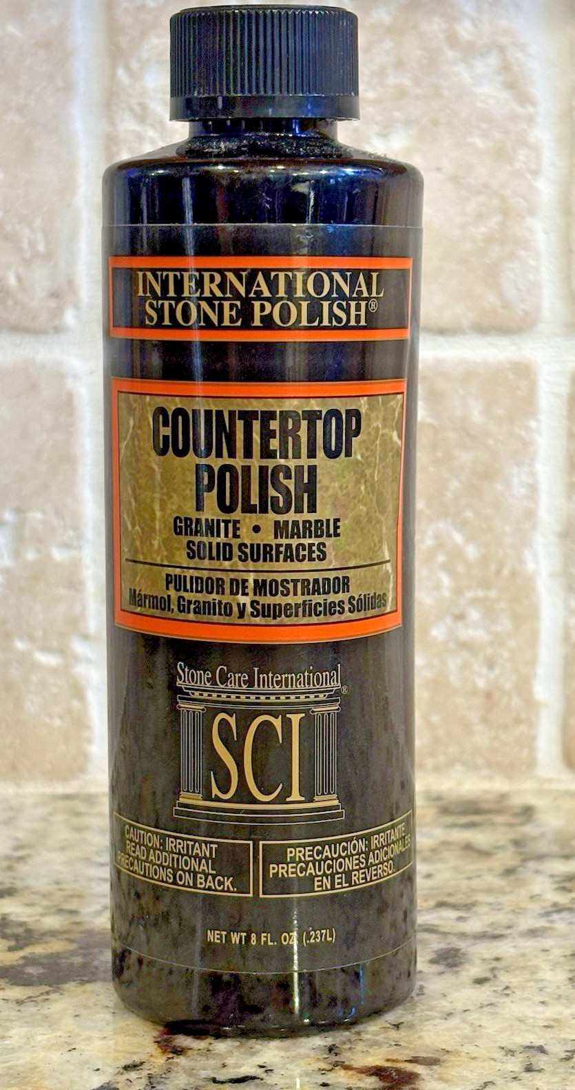 NEW/Sealed Stone Care International SCI Countertop Polish Marble Granite 8 fl oz