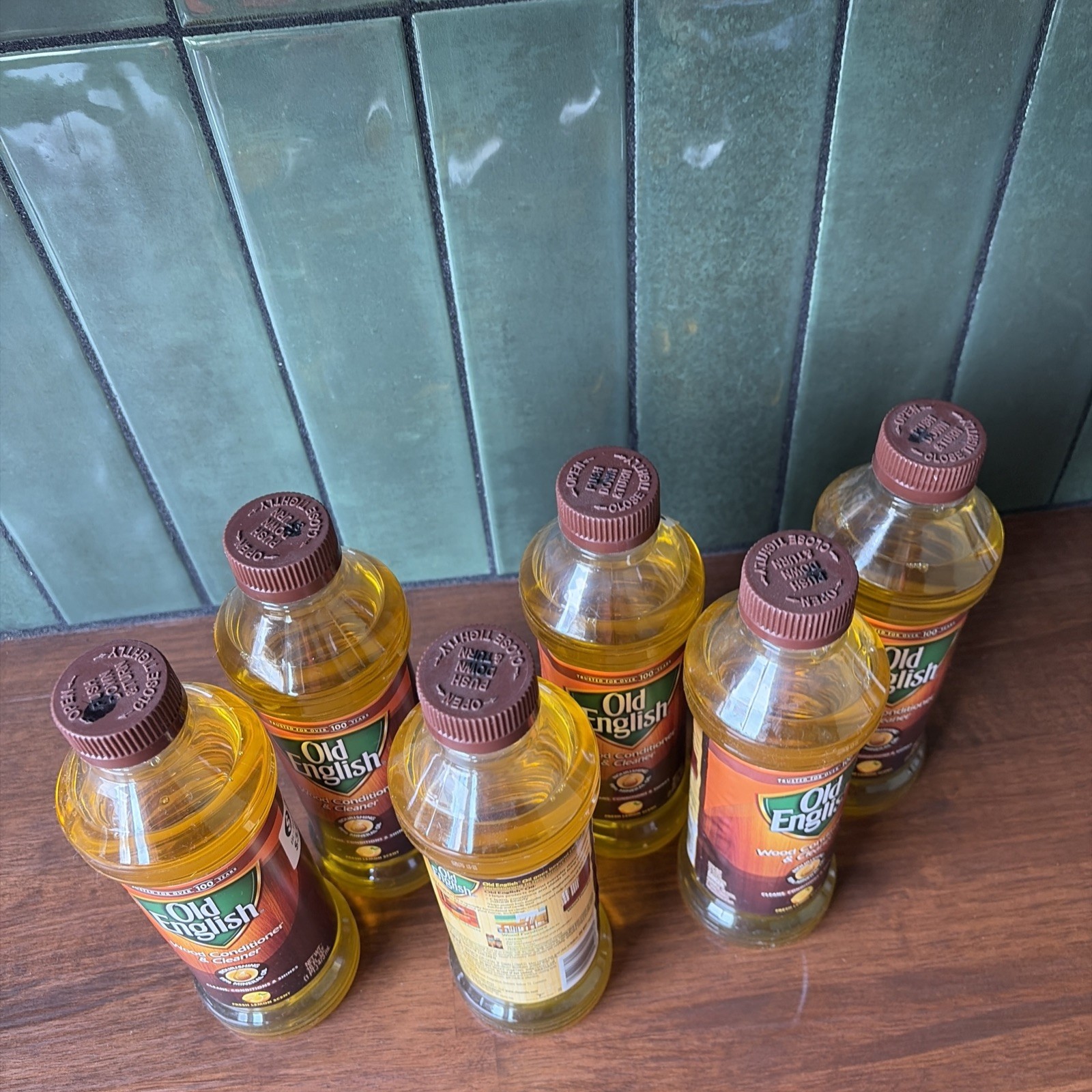 6 Old English Lemon Oil Conditions Protects Wood Surfaces Glow Lemon Scent 16oz