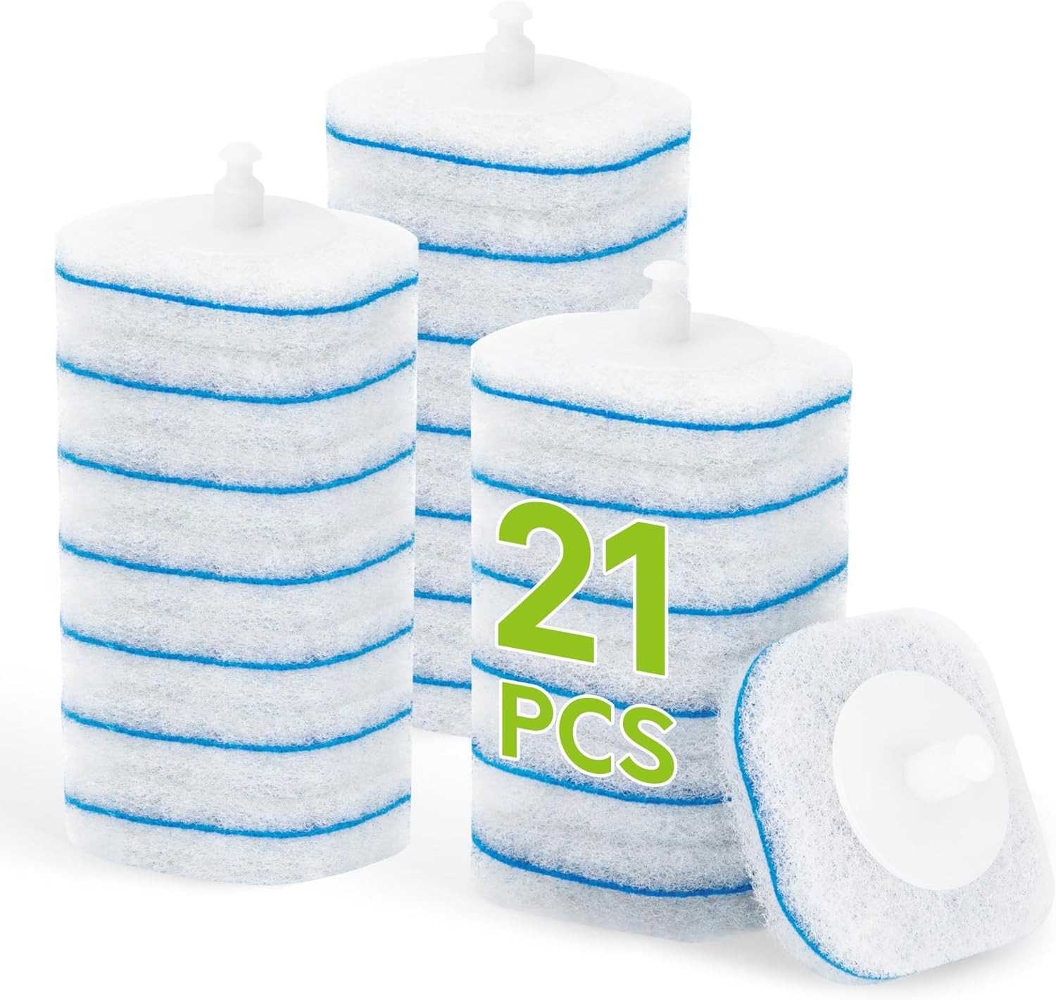 IVYROLL Toilet Bowl Cleaner Wand Refills Compatible with CLOROX, 21 Count Dispos