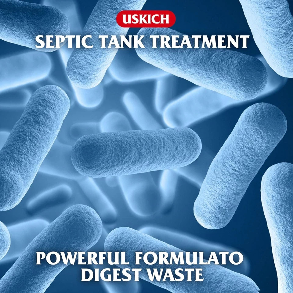 Septic Tank Treatment,1 Year Supply Septic Pods (12 pcs),1 Flush per Month Septi