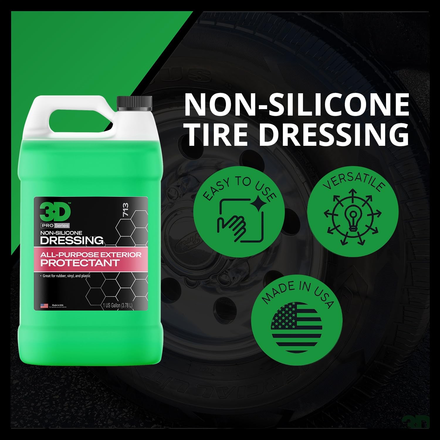 Auto Trim Surface Dressing Silicone Free Spray Restore Shine for Tires Rubber…