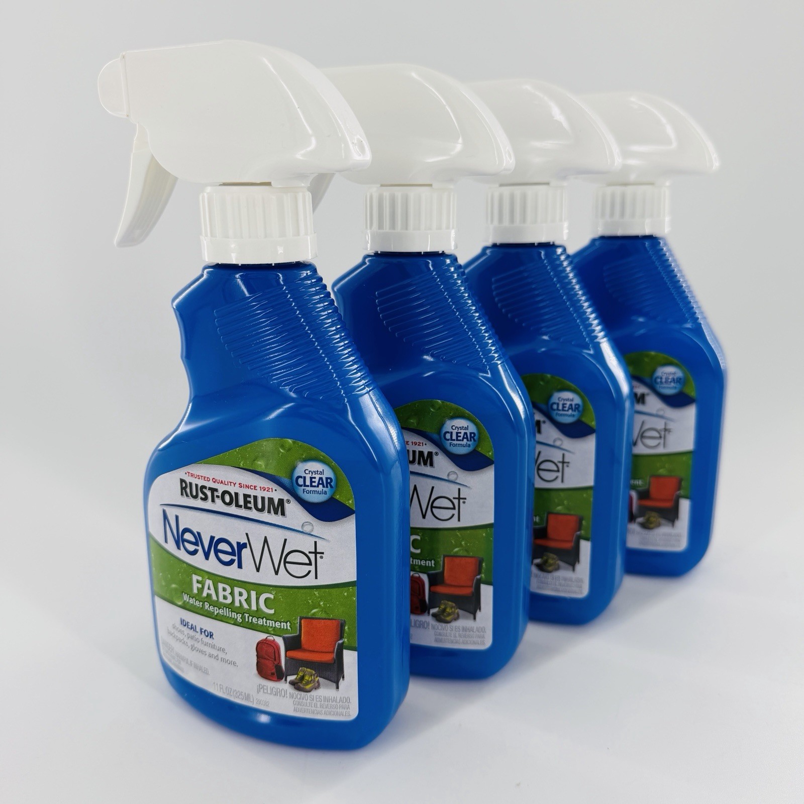 Rustoleum Never Wet Outdoor Fabric 11 fl.oz. Water Repelling Treatment Clear New