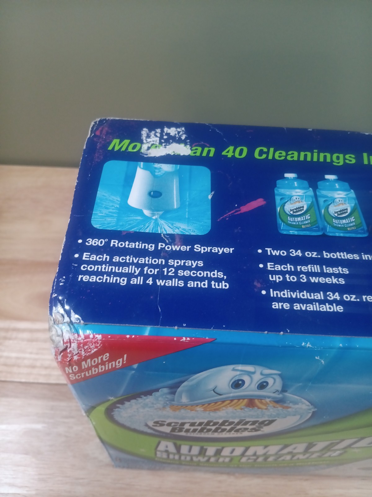 Scrubbing Bubbles Automatic Shower Cleaner Bathroom New Sealed