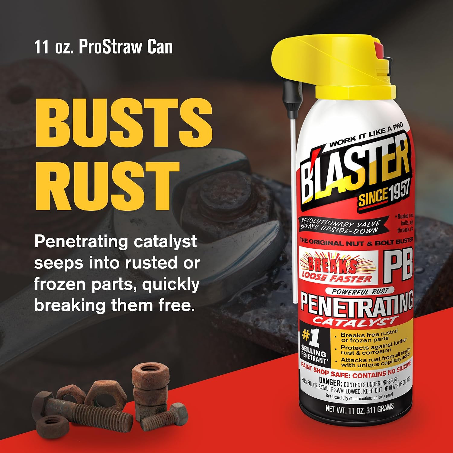 PB Penetrating Oil Spray, 11 Oz Aerosol Cans (2-Pack) – Rust Remover & Bolt Loo