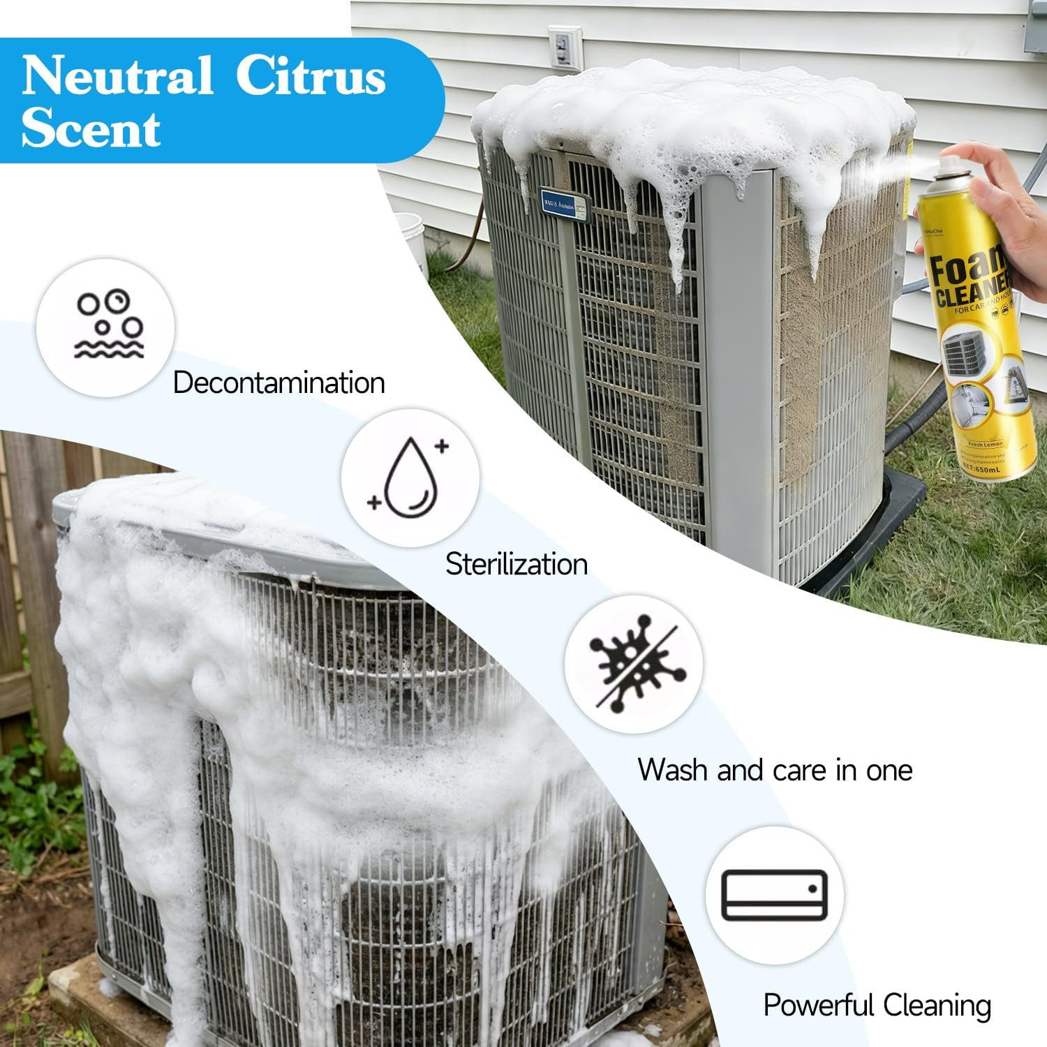 Foam Blaster AC Coil Cleaner Kit – 3-Piece Set for HVAC Cleaning
