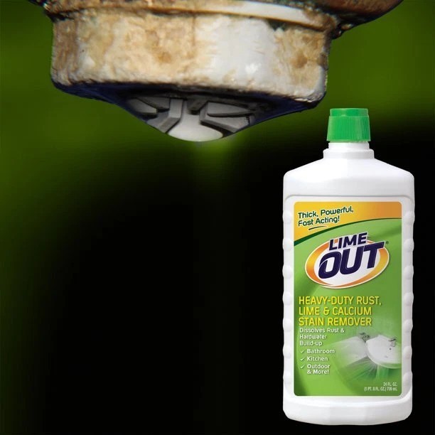 4 Pack, Lime Out Heavy-Duty Rust Lime and Calcium Stain Remover, 24 Fl. Oz, NEW