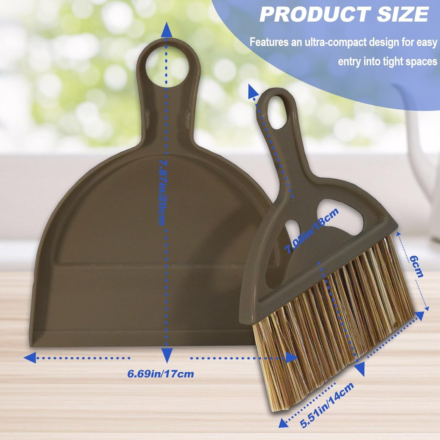 Mini Broom and Dustpan Set Hand Broom with Dustpan Portable Housekeeping
