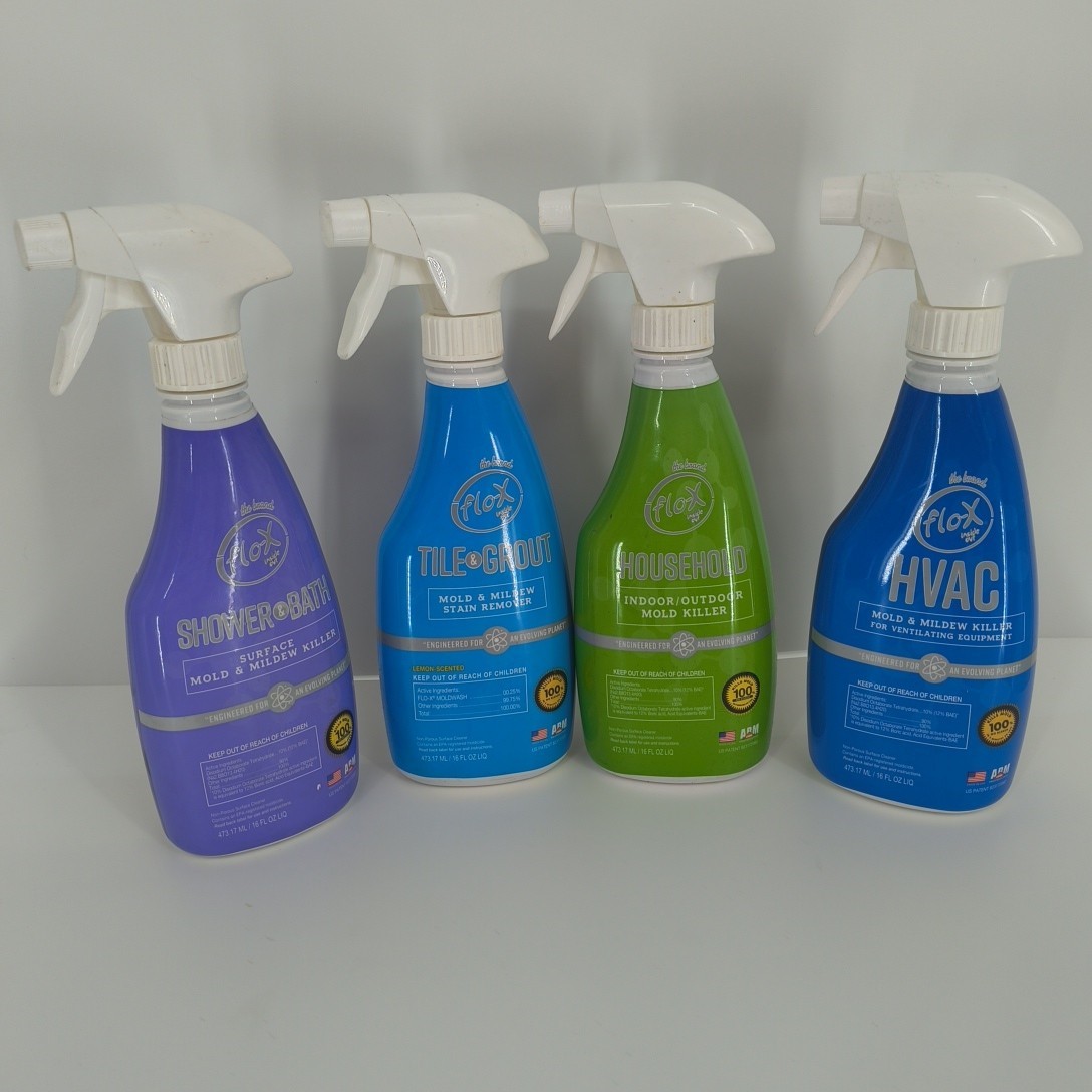 Flo-x 4 Pack Spray Shower Bath Tile Grout Household HVAC 16oz Each