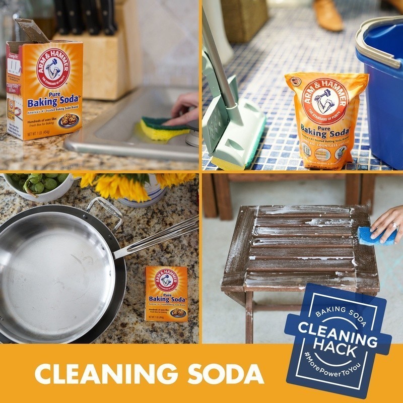Baking Soda Fridge Freezer Odor Absorber Flo-Thru Technology Fresh Food 14oz New