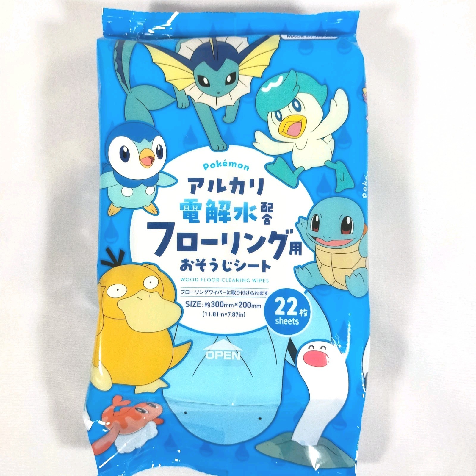 Pokemon Floor Cleaning Wipes 22 Sheets Japan Limited Swiffer Compatible