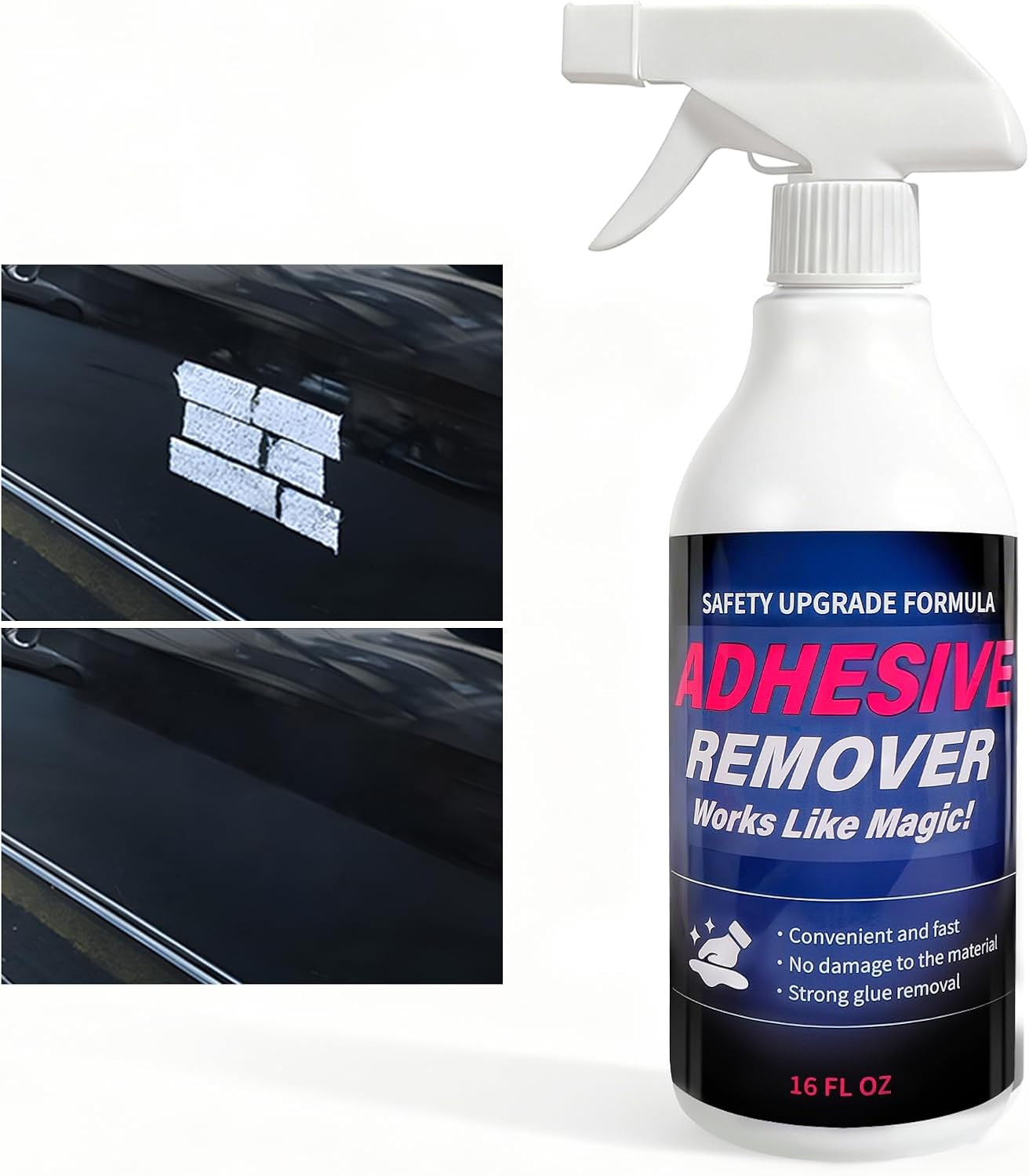 Adhesive Remover Spray for Sticky Residue – Heavy Duty Sticker Eraser for Cars G