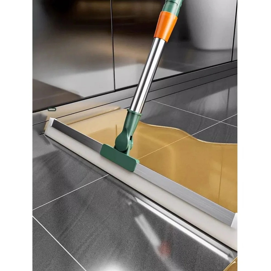 Silicone Scraper Broom Squeegee Floor Glass Bathroom Cleaner NEW