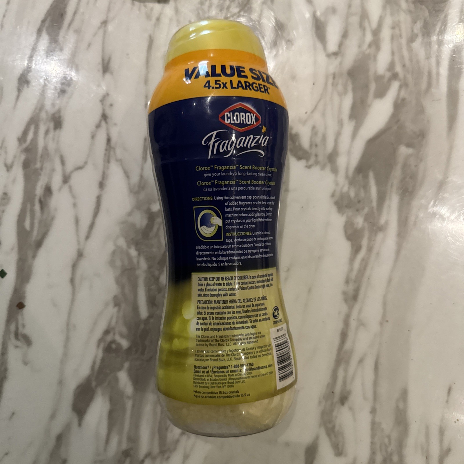 Clorox Fraganzia CItrus Blossom IN wash Crystals Brand New 70 OZ