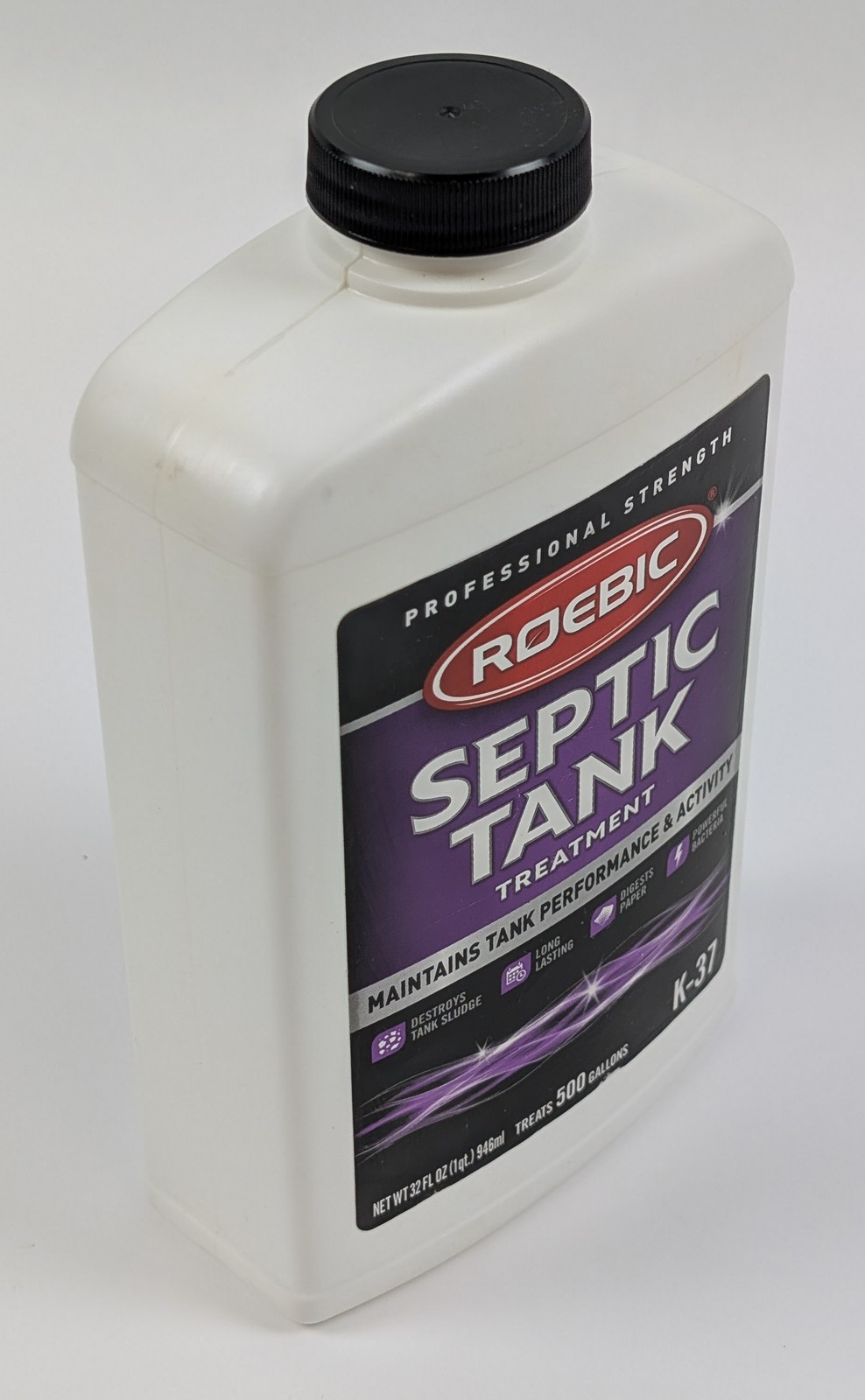 Roebic K-37 Septic Tank Treatment 32 oz 1 Quart Set of 3