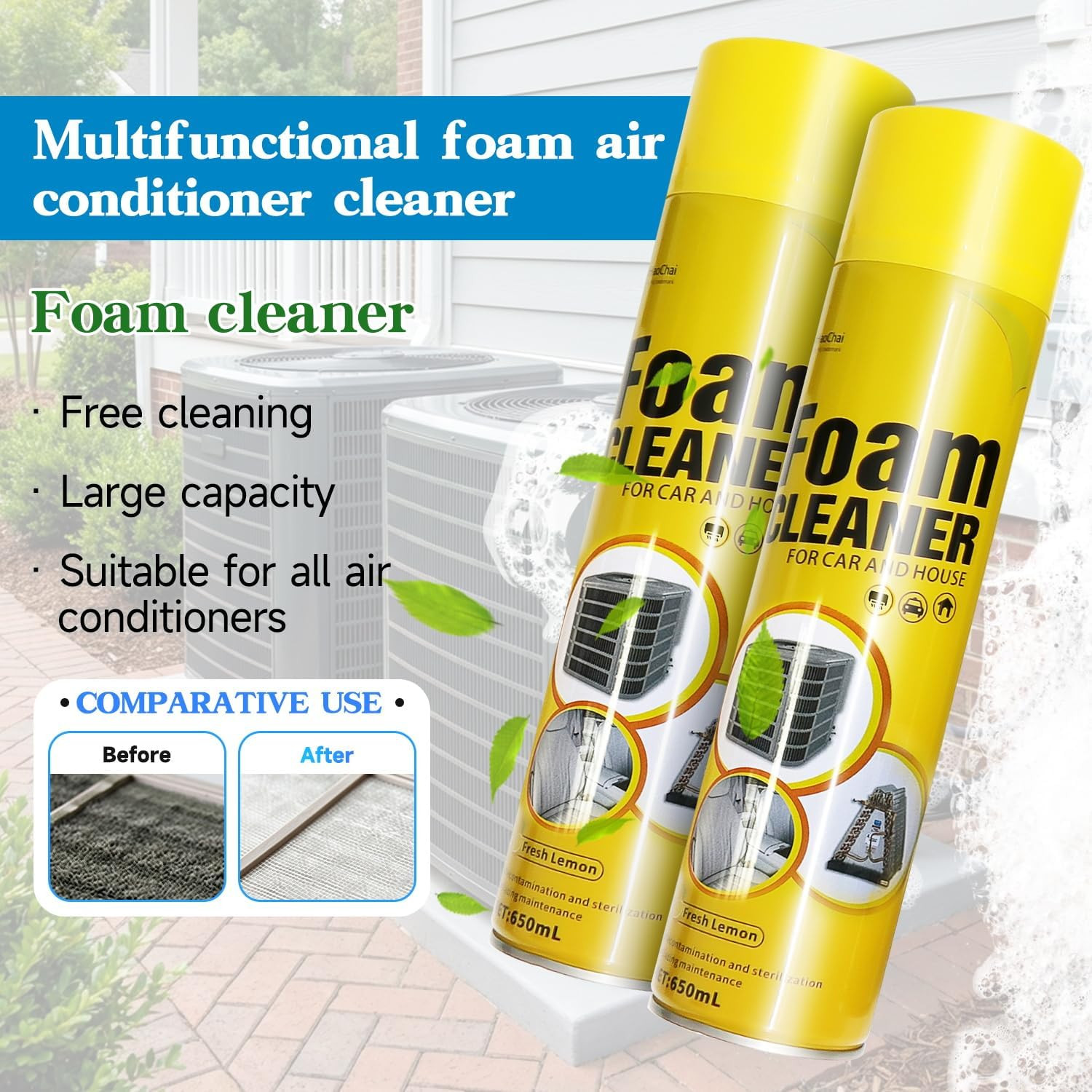 Foam Blaster AC Coil Cleaner Kit – 3-Piece Set for HVAC Cleaning