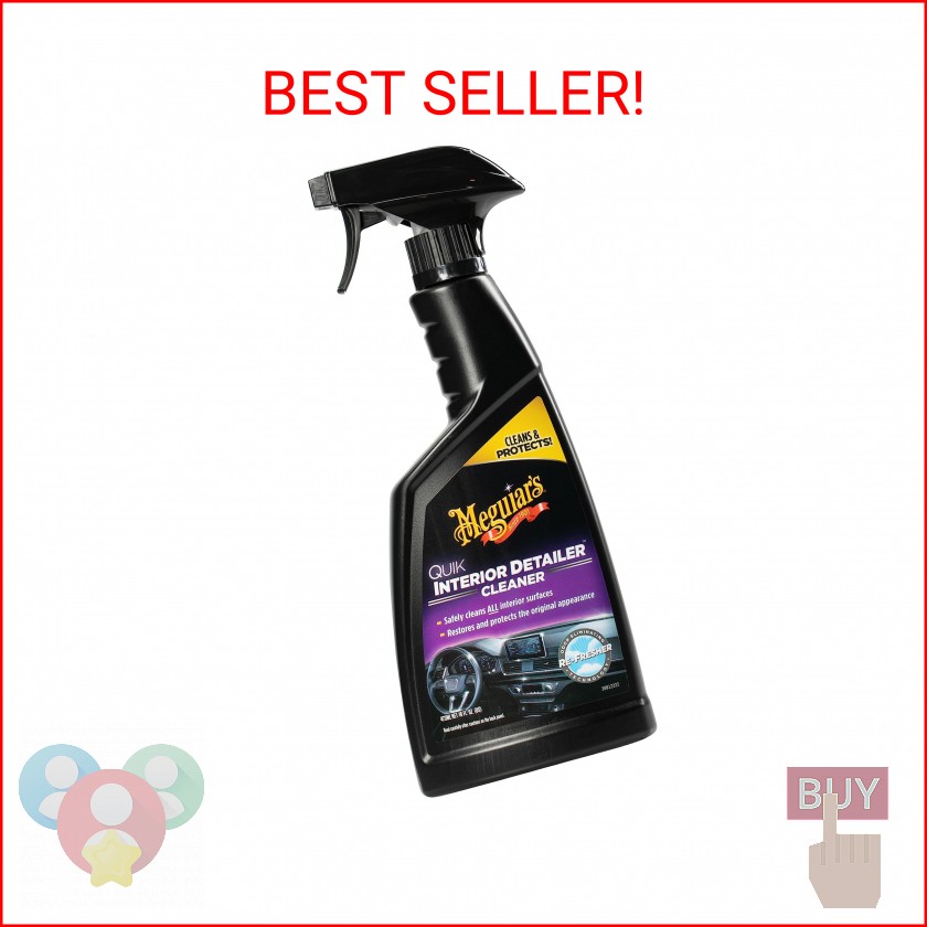 Meguiar’s Quik Interior Detailer – This Non-Greasy Formula Cleans and Protects A