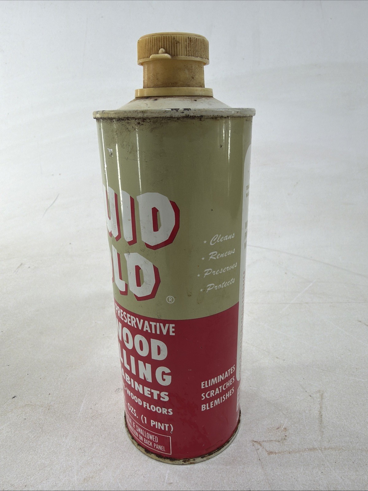 Scott’s Liquid Gold Wood Cleaner Pourable Top Non Aerosol 30% full Vintage