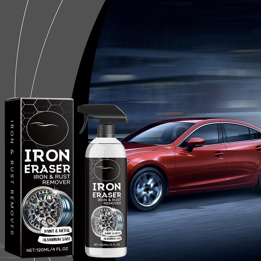 HOMONTH Iron Eraser Rust Remover Spray, Car Wheel Paint Brake Dust Fast Cleaner