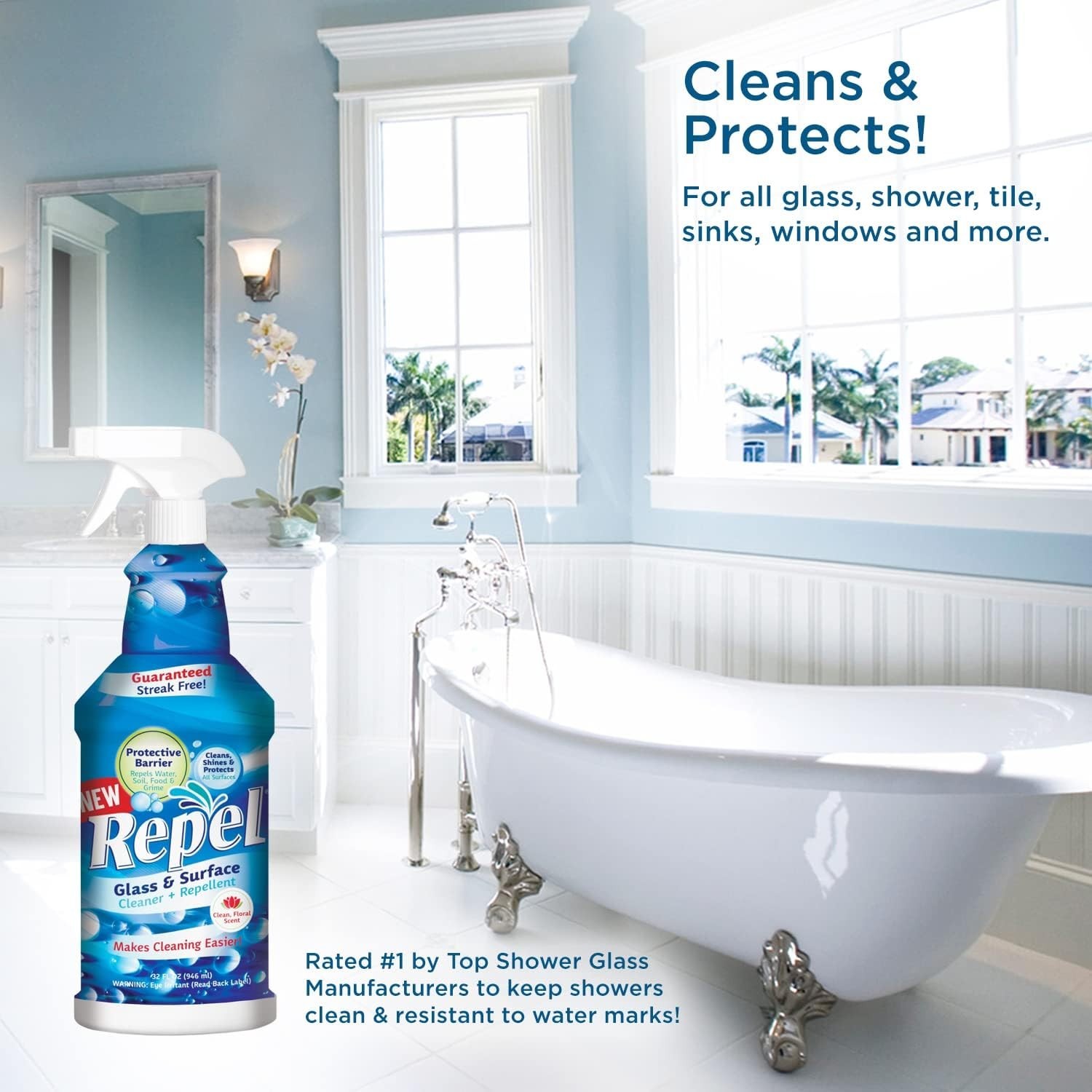 REPEL 64 oz. Surface Cleaner – Advanced Streak-Free Cleaning with Nanotechnology