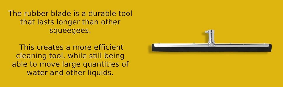 Commercial Standard Floor Squeegee, 18-inch Dual Moss, Black, FG9C2600BLA