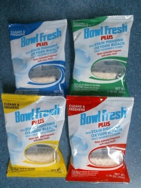 Bowl Fresh Plus w/ Stain Fighting Oxygen Bleach, Lot of 4, FREE SHIPPING