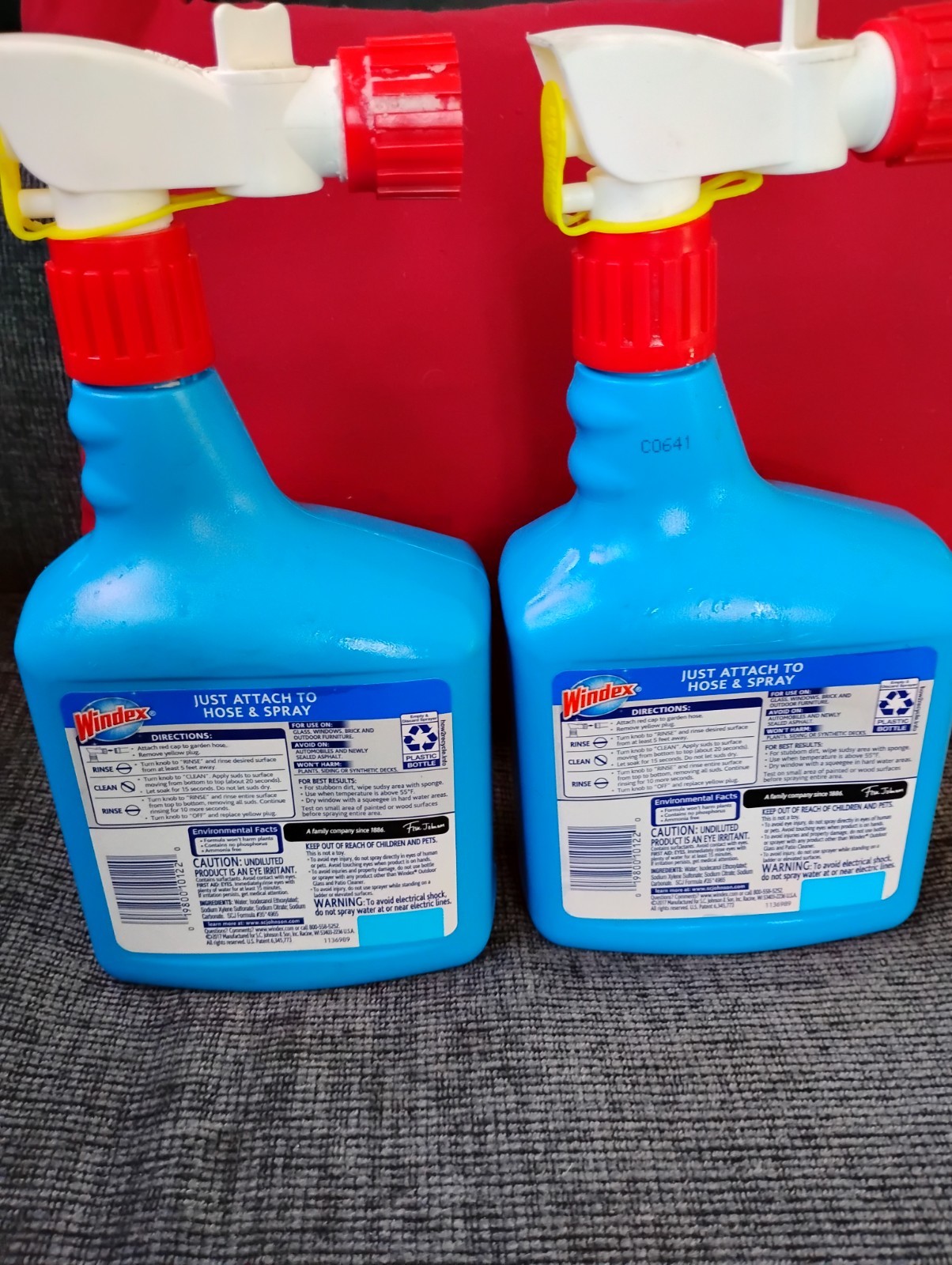 2 Bottles of Windex Outdoor Cleaner