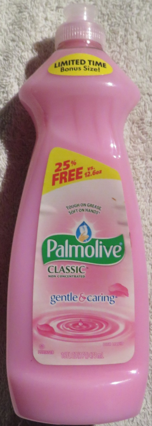 Palmolive Classic Gentle Caring Pink Dish Liquid Soap 14 Fl Oz Non Concentrated