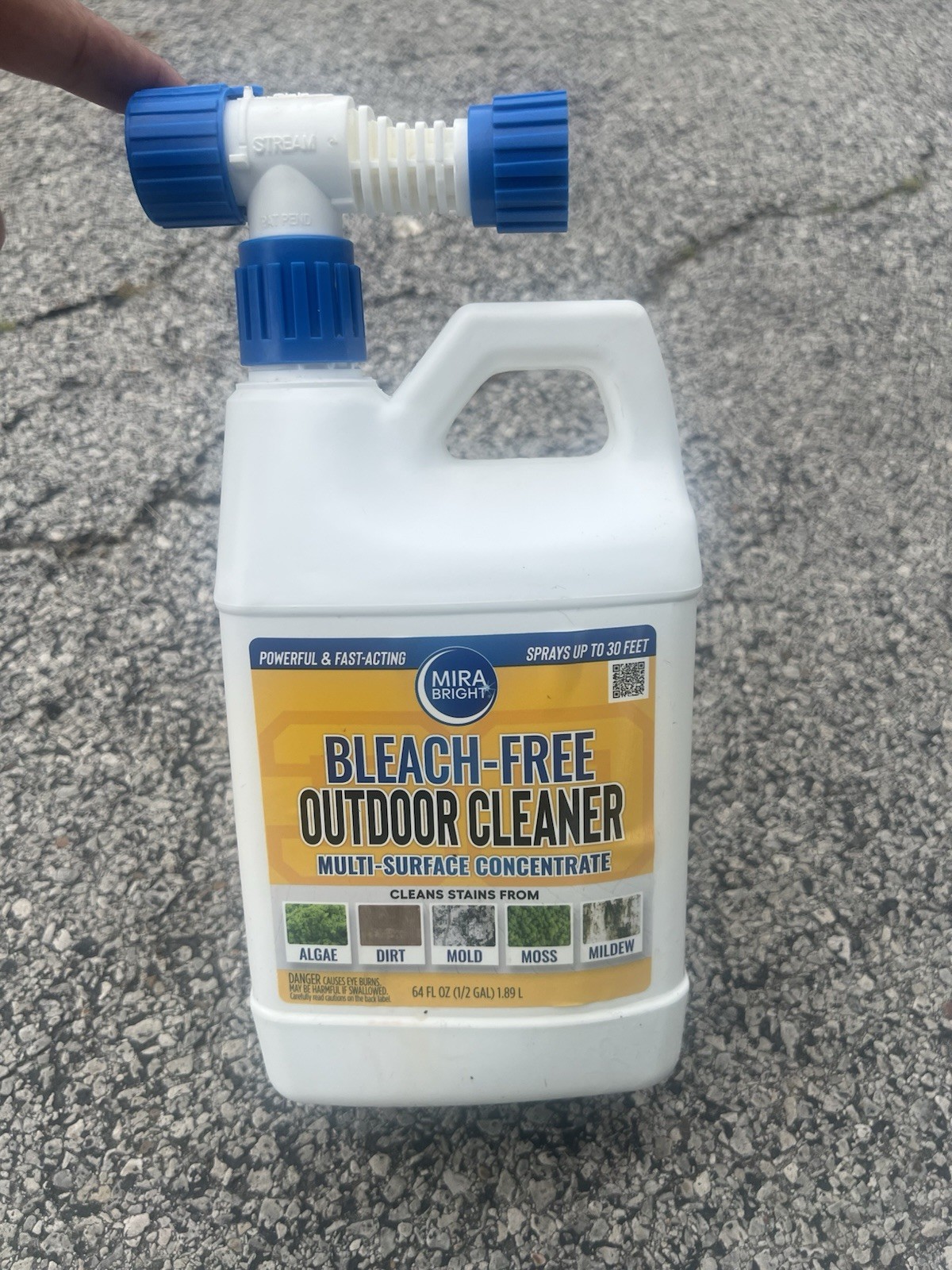 Mira Bright Bleach-Free Outdoor Multi-Surface Concentrate 64 fl oz, 30ft