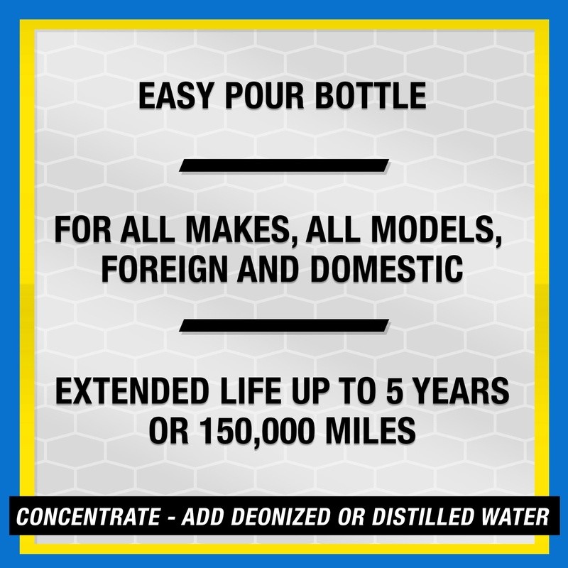 Extended Life Antifreeze Coolant 2 Pack Concentrate 1 Gal Universal Protection