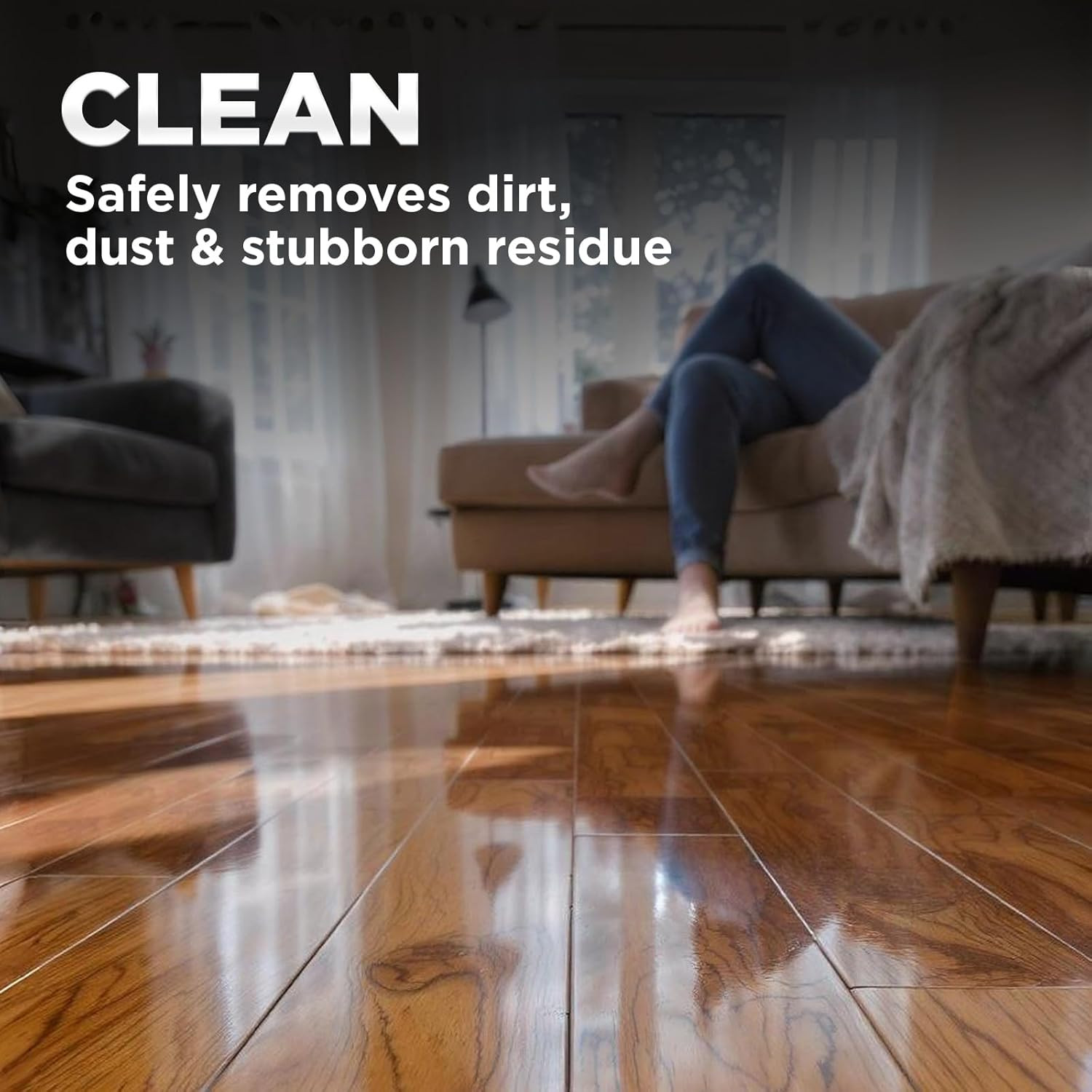 Hardwood Floor Cleaner Gallon and Refillable Squeeze Bottle – Finished Wood Surf