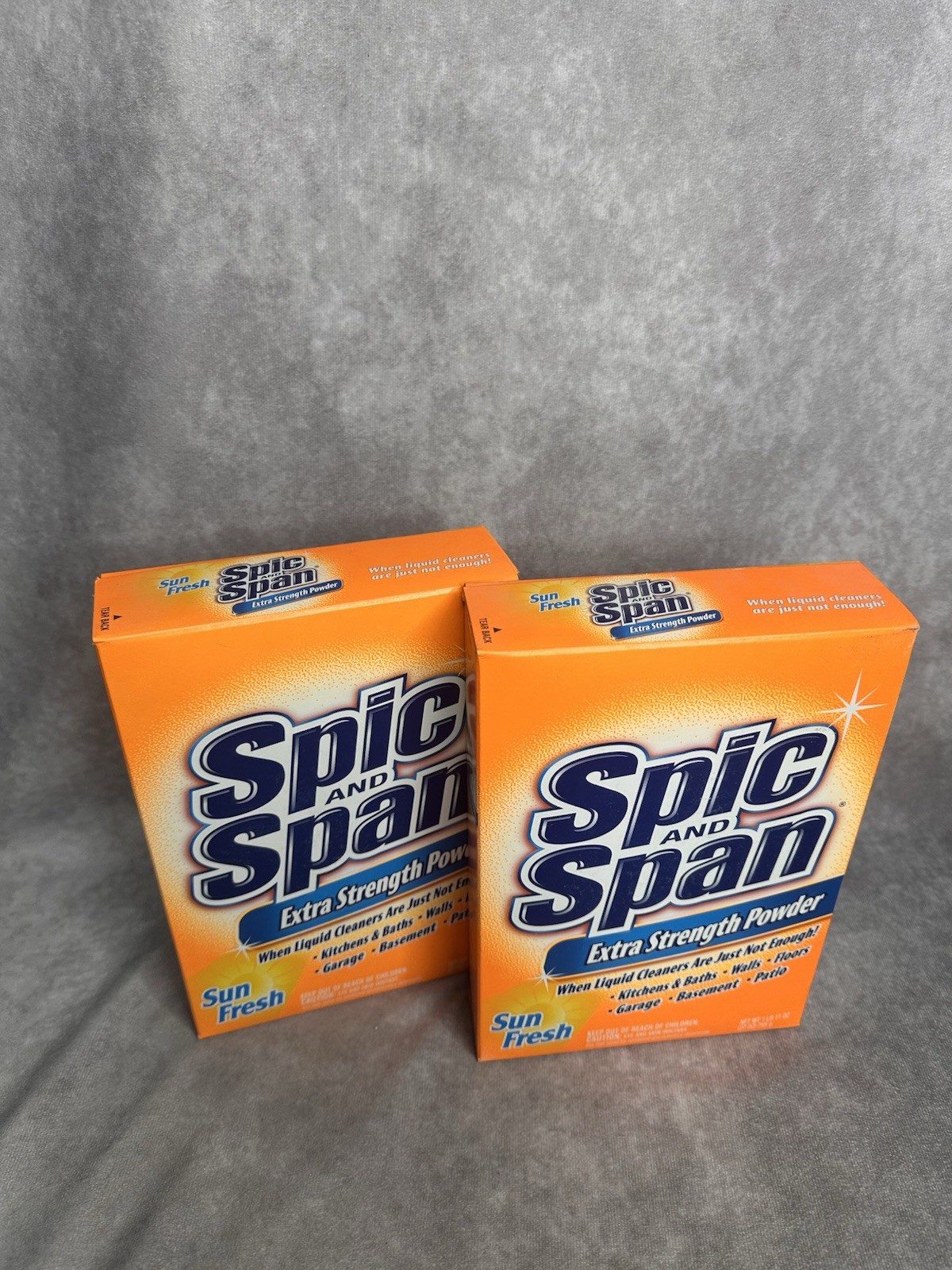 2 Spic and Span Extra Strength Powder Sun Fresh 27 oz Each