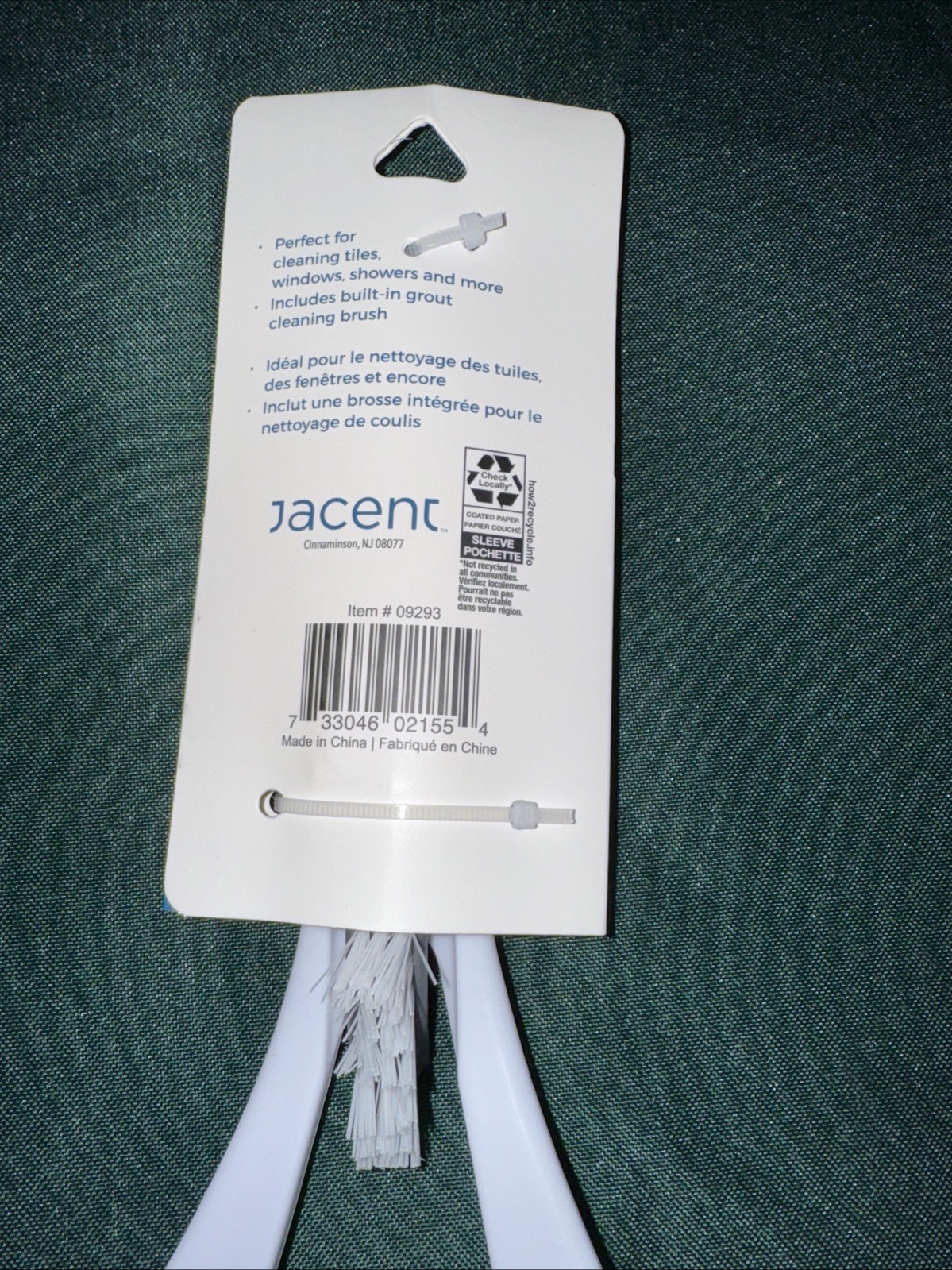 Shower Cleaner Squeegee With Built in Grout Brush for Window, Shower, and Car