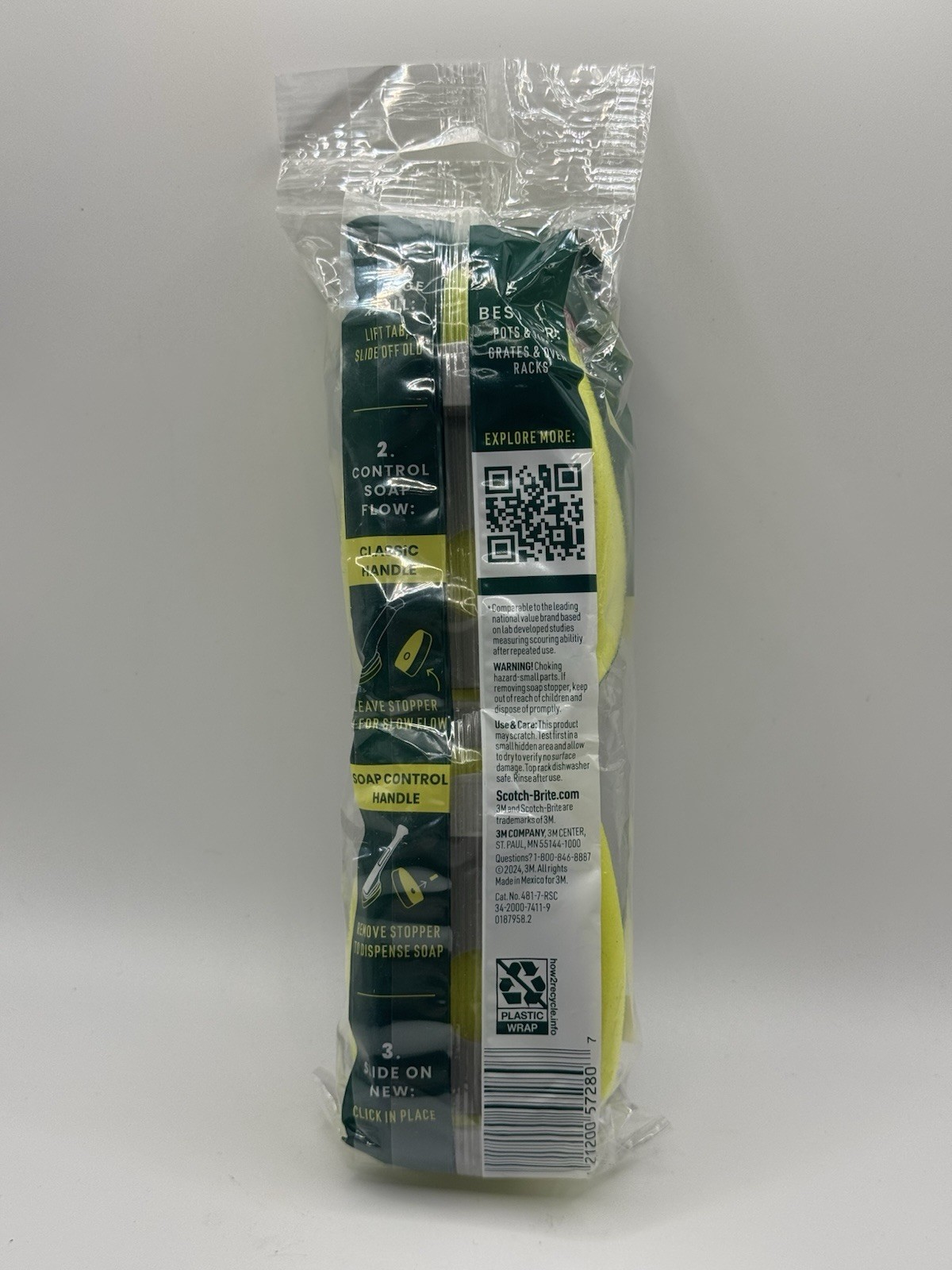Scotch-Brite Heavy Duty Heavy Duty Dishwand Refill, 2 Ct