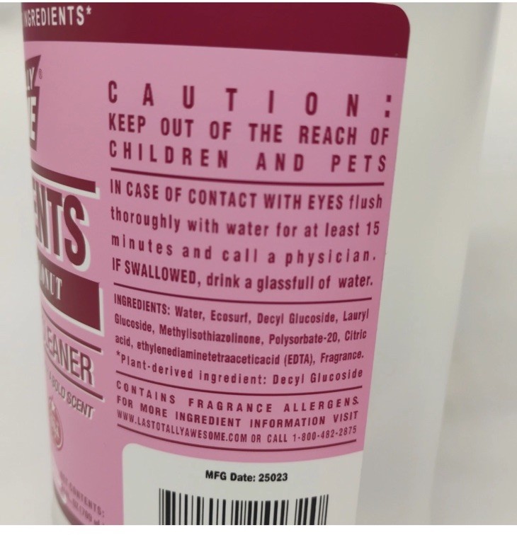 3 PACK- LA’s Totally Awesome Plant-Based Multi-Surface Cleaner Cruelty Free 24oz