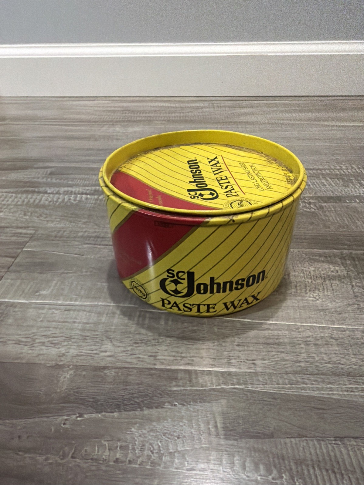 Vtg SC Johnson Paste Wax Original Formula 16 oz Discontinued 75% full