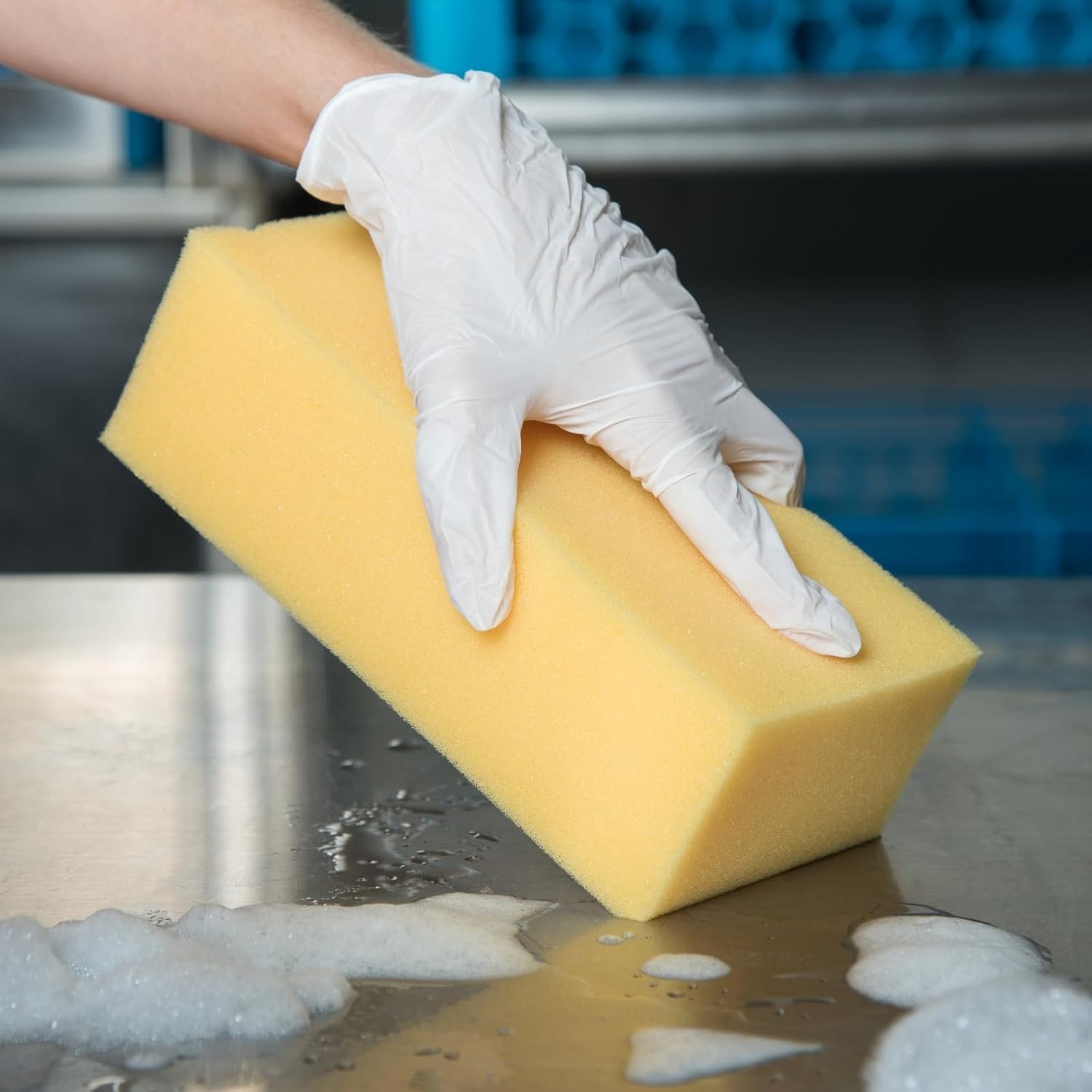 Absorbent Yellow Foam Sponge, 8.25” – Reliable for Home and Commercial Use