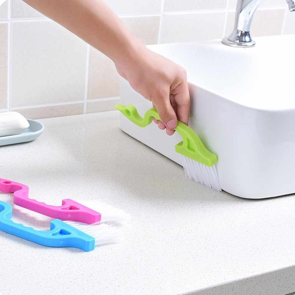 Hand-held Groove Gap Cleaning Tools Door Window Track Kitchen Cleaning Brushe…