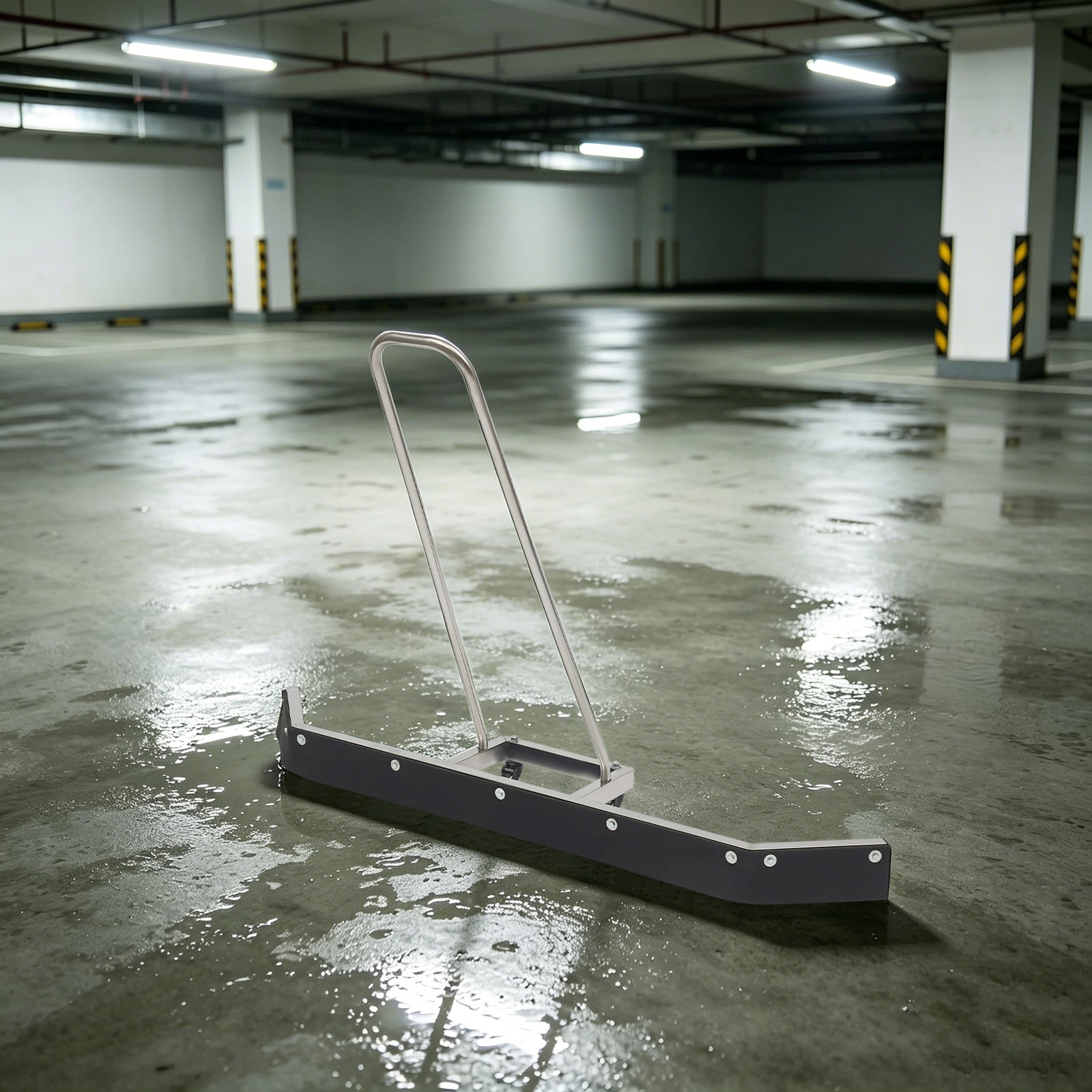 Stainless Steel Floor Water Scraper, Garage Floor and Sports Field Water Scraper