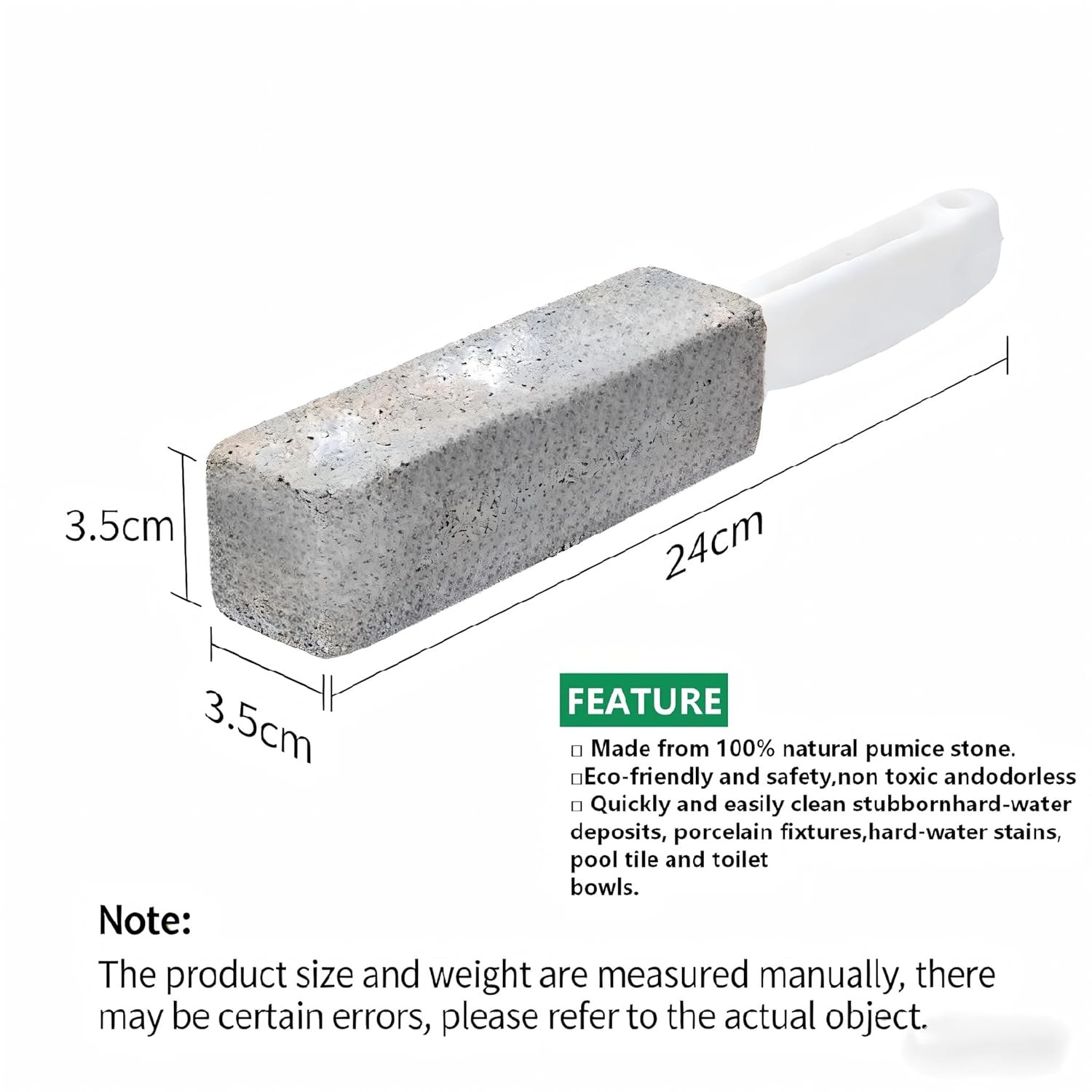 Heavy Duty Pumice Stone Cleaning Tool with Handle Scouring Stick 6 Pack