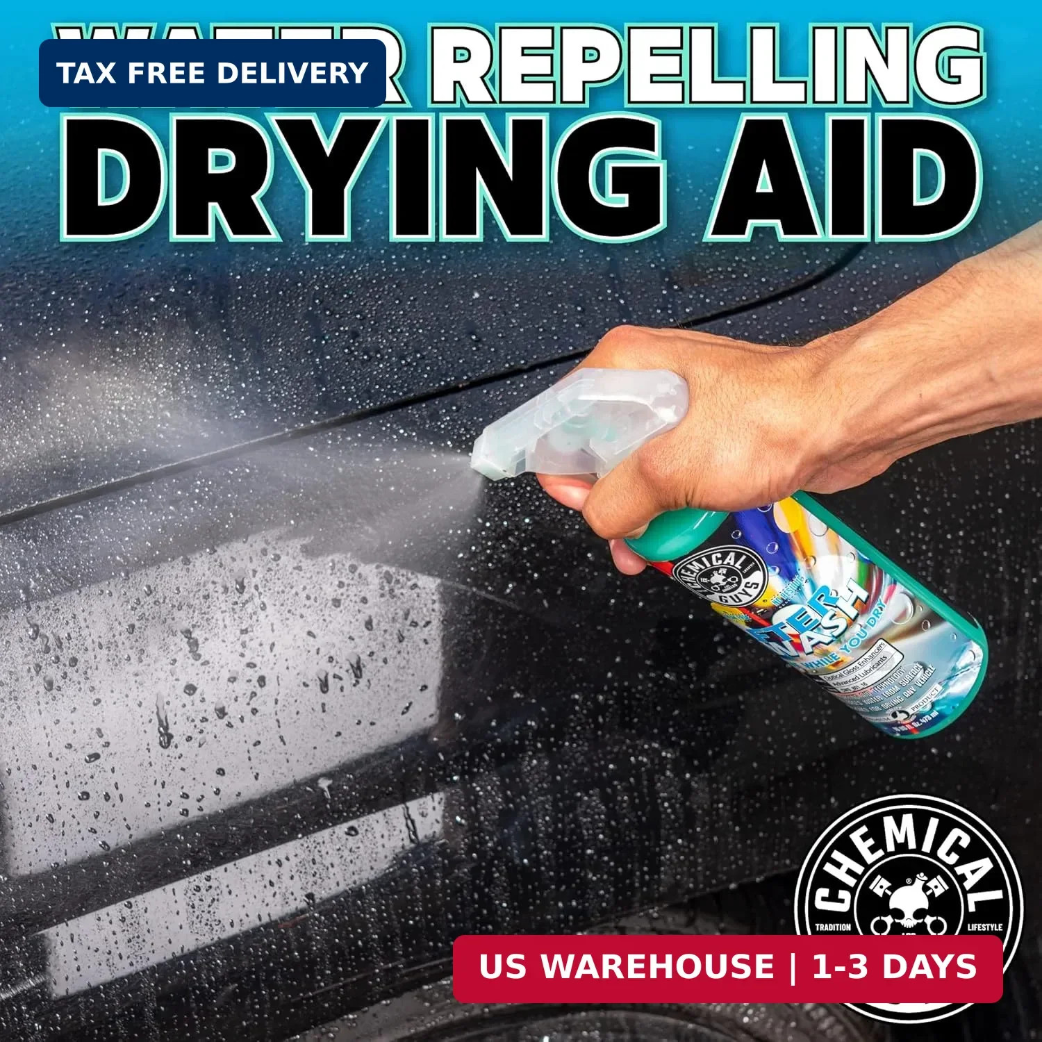 Chemical Guys CWS_801 After Wash Sprayable Gloss Boosting Car Wash Drying Aid (H