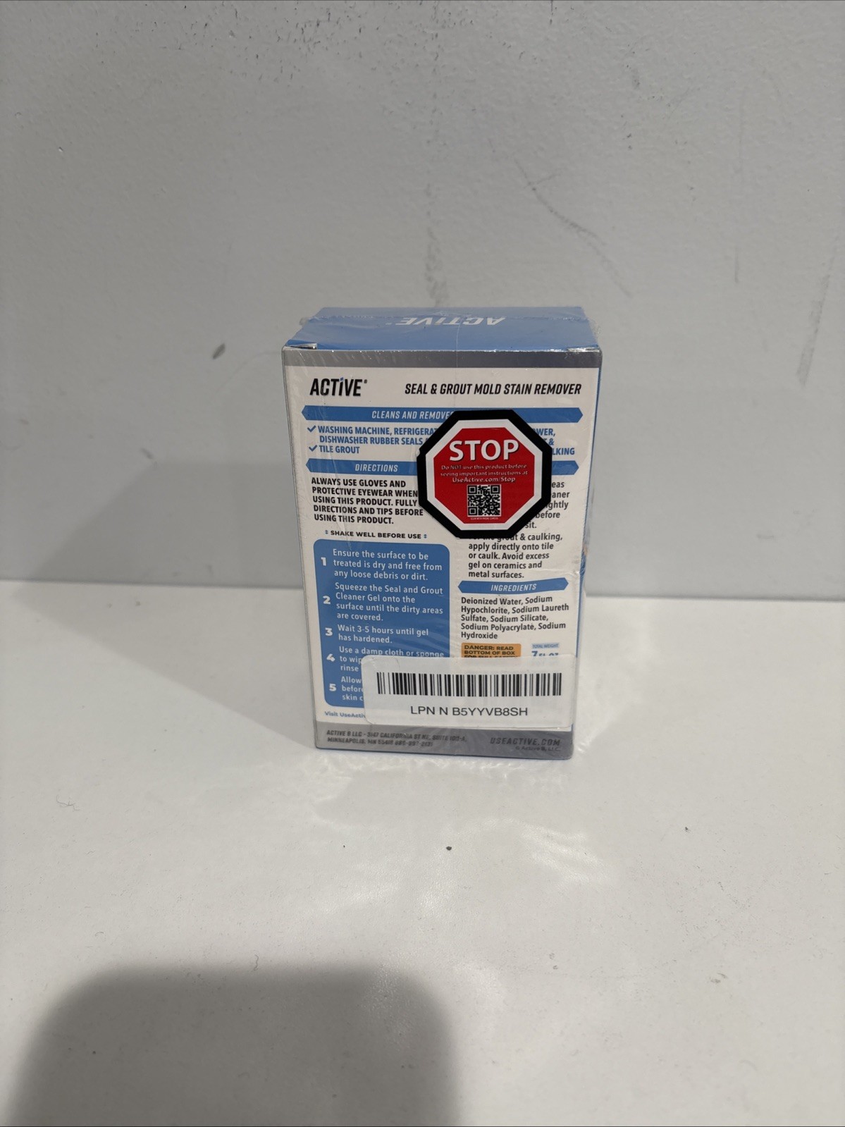 Active MOLD STAIN REMOVER Seal and Grout Deep Clean 7oz NEW SEALED