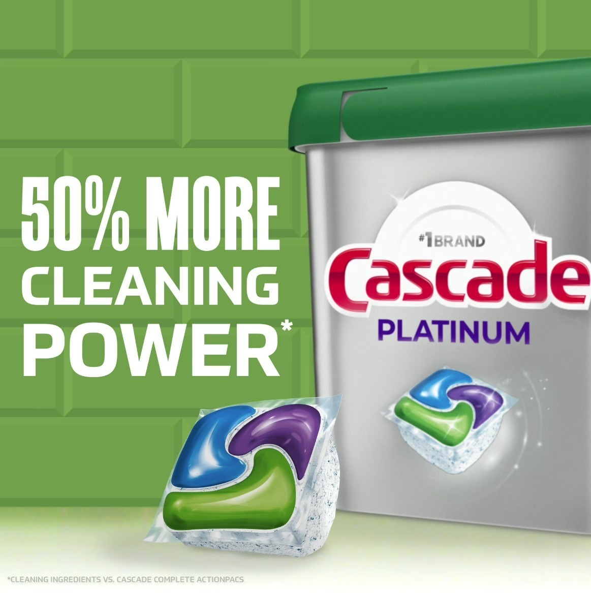 [HOT SALE] 2 Pack Cascade Platinum Dishwasher Detergent Pods Fresh 71 Count Tabs